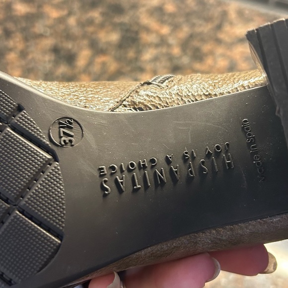 Hispanitas Guinivere Brown Leather Chelsea Ankle Boots Almond Toe - Picture 7 of 10